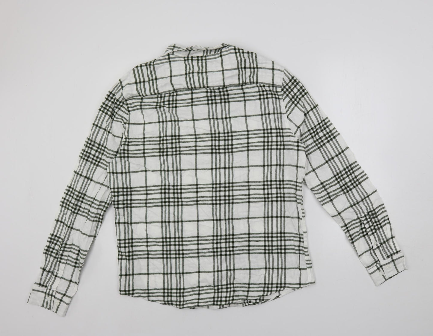 Womens UK Size XL ASOS White Basic Button-Up