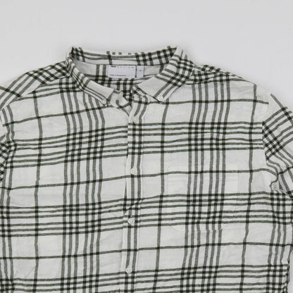 Womens UK Size XL ASOS White Basic Button-Up