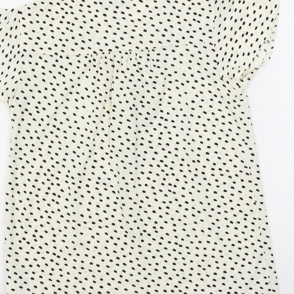Womens UK Size XS H&M Ivory Basic Blouse