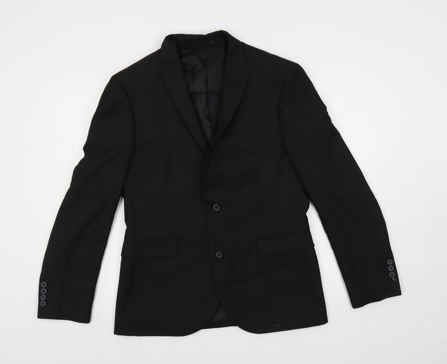Mens UK Size 40 NEXT Regular Black Suit Jacket
