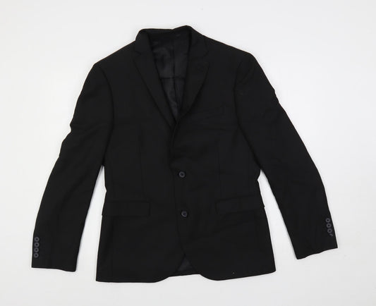 Mens UK Size 40 NEXT Regular Black Suit Jacket