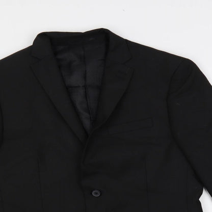 Mens UK Size 40 NEXT Regular Black Suit Jacket