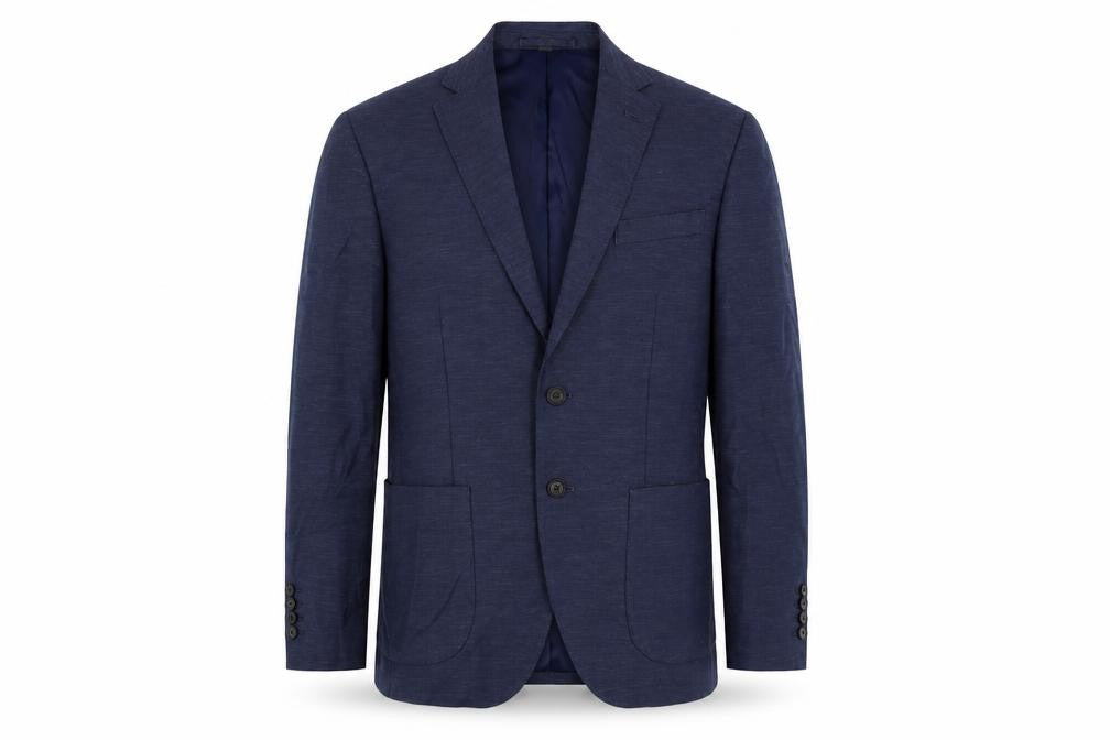 Mens UK Size 38 Marks and Spencer Regular Blue Suit Jacket