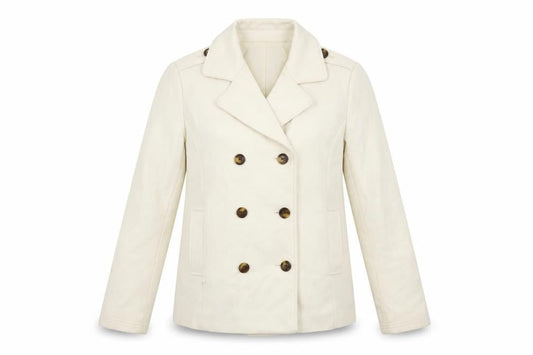 Womens UK Size L Gap Ivory Pea Coat