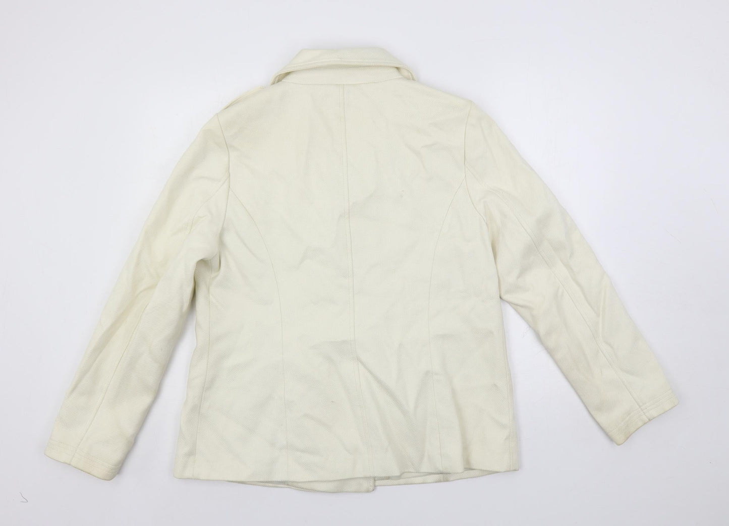 Womens UK Size L Gap Ivory Pea Coat