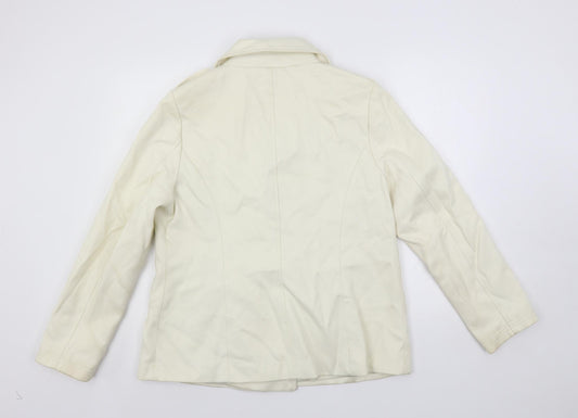 Womens UK Size L Gap Ivory Pea Coat