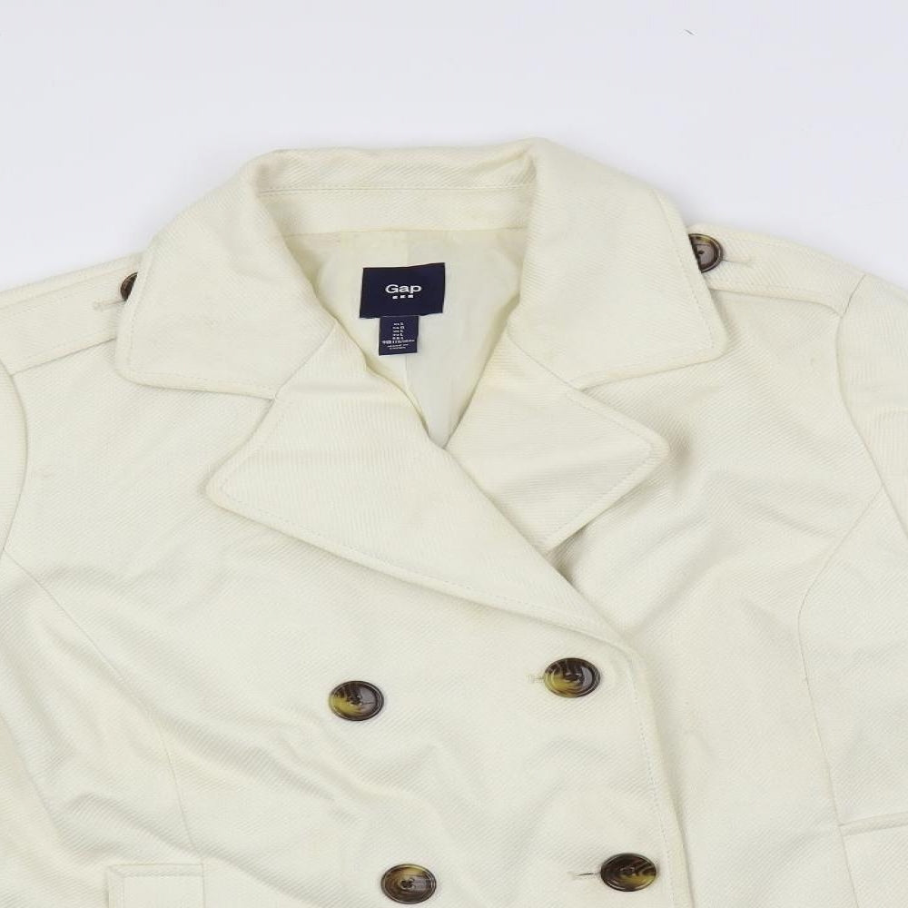 Womens UK Size L Gap Ivory Pea Coat