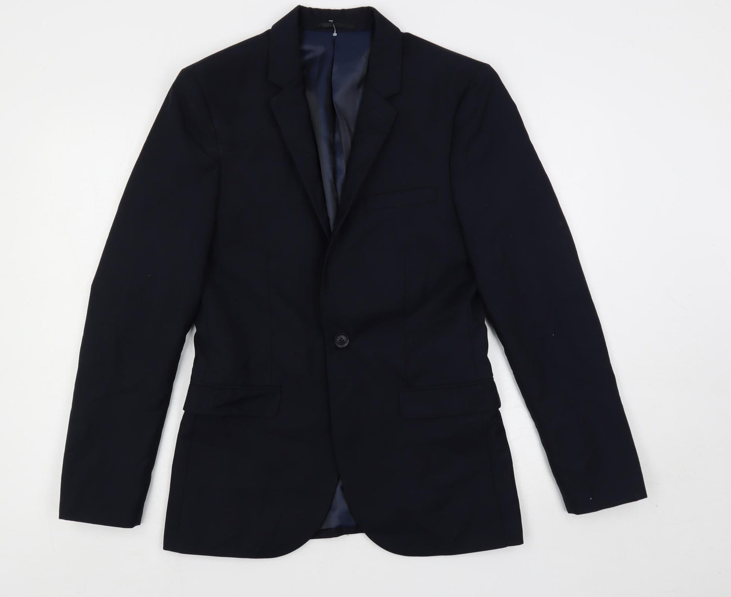 Mens UK Size 36 Topman Regular Blue Suit Jacket