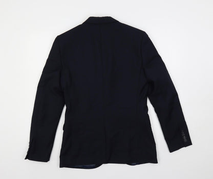 Mens UK Size 36 Topman Regular Blue Suit Jacket