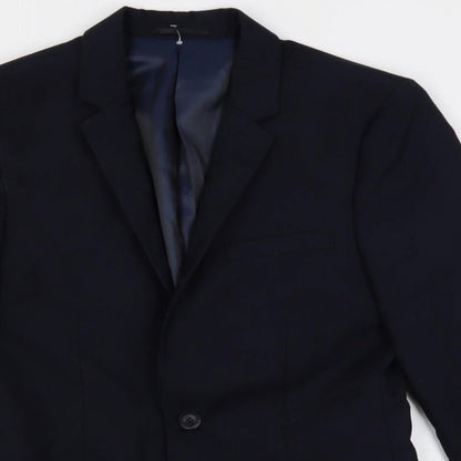 Mens UK Size 36 Topman Regular Blue Suit Jacket