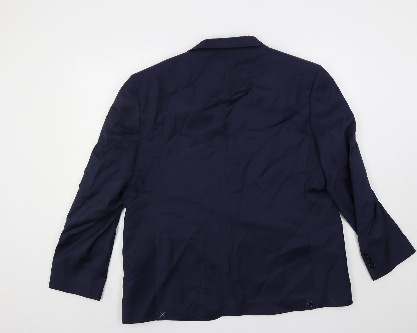 Autograph Mens Blue Wool Jacket Suit Jacket Size 46 Regular