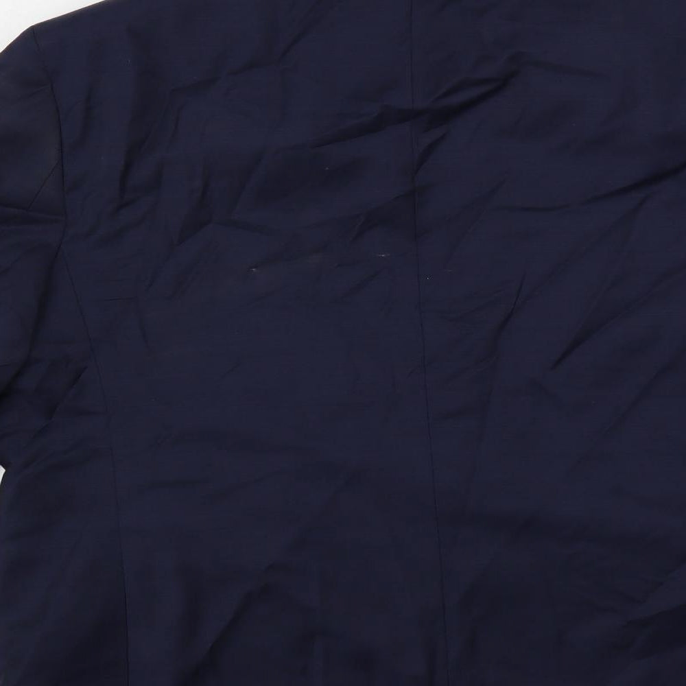 Autograph Mens Blue Wool Jacket Suit Jacket Size 46 Regular