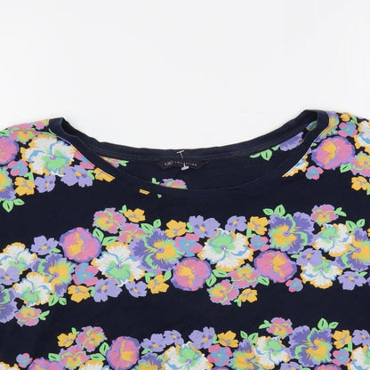 Womens UK Size 14 Marks and Spencer Blue Basic T-Shirt