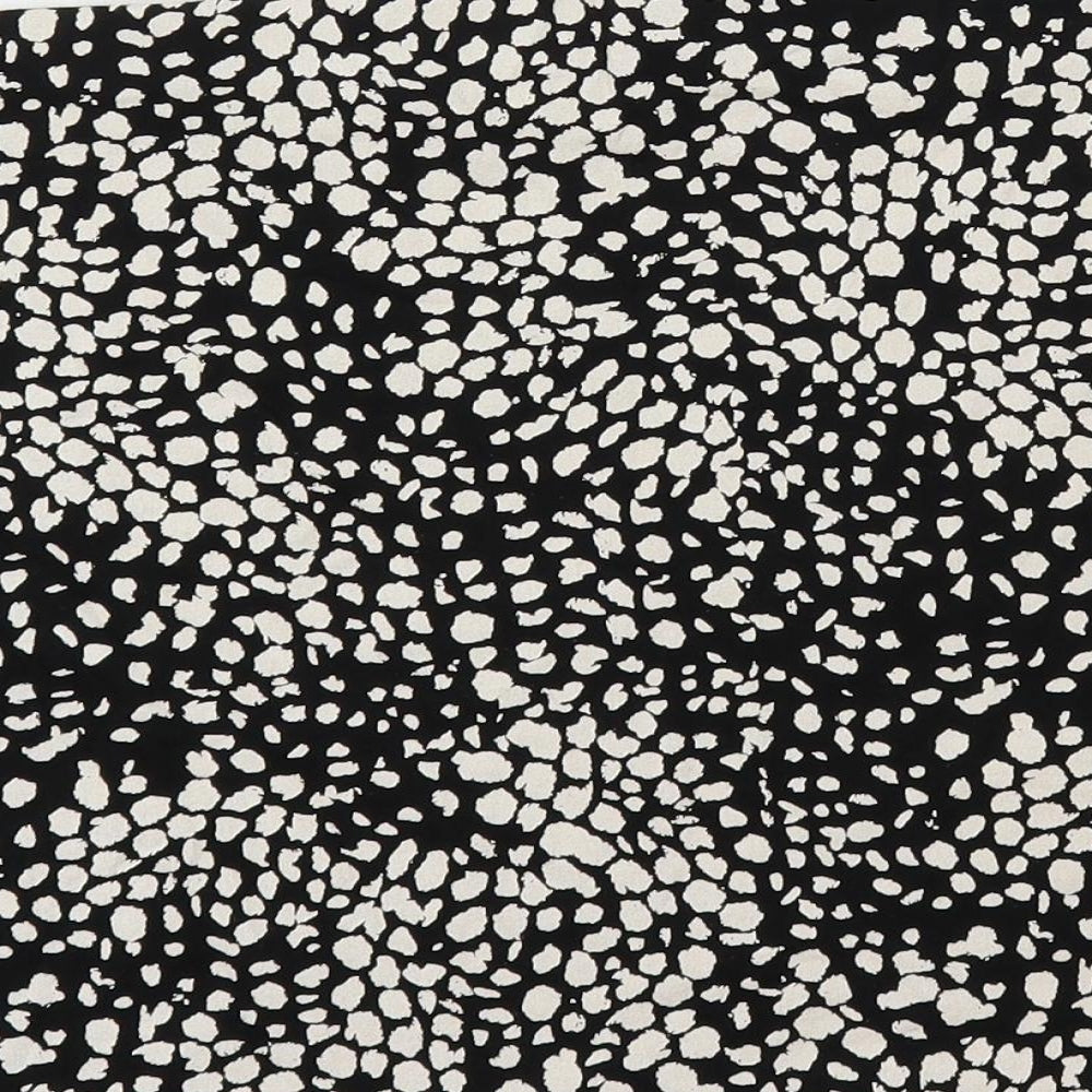 H&M Womens Black Animal Print Cotton Mini Skirt Size M - Elastic Waist