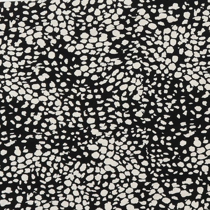 H&M Womens Black Animal Print Cotton Mini Skirt Size M - Elastic Waist