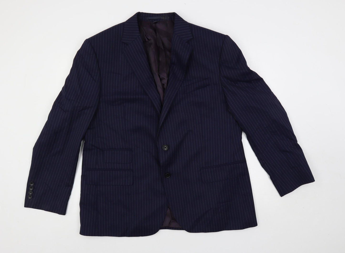 Mens UK Size 44 Marks and Spencer Regular Blue Suit Jacket