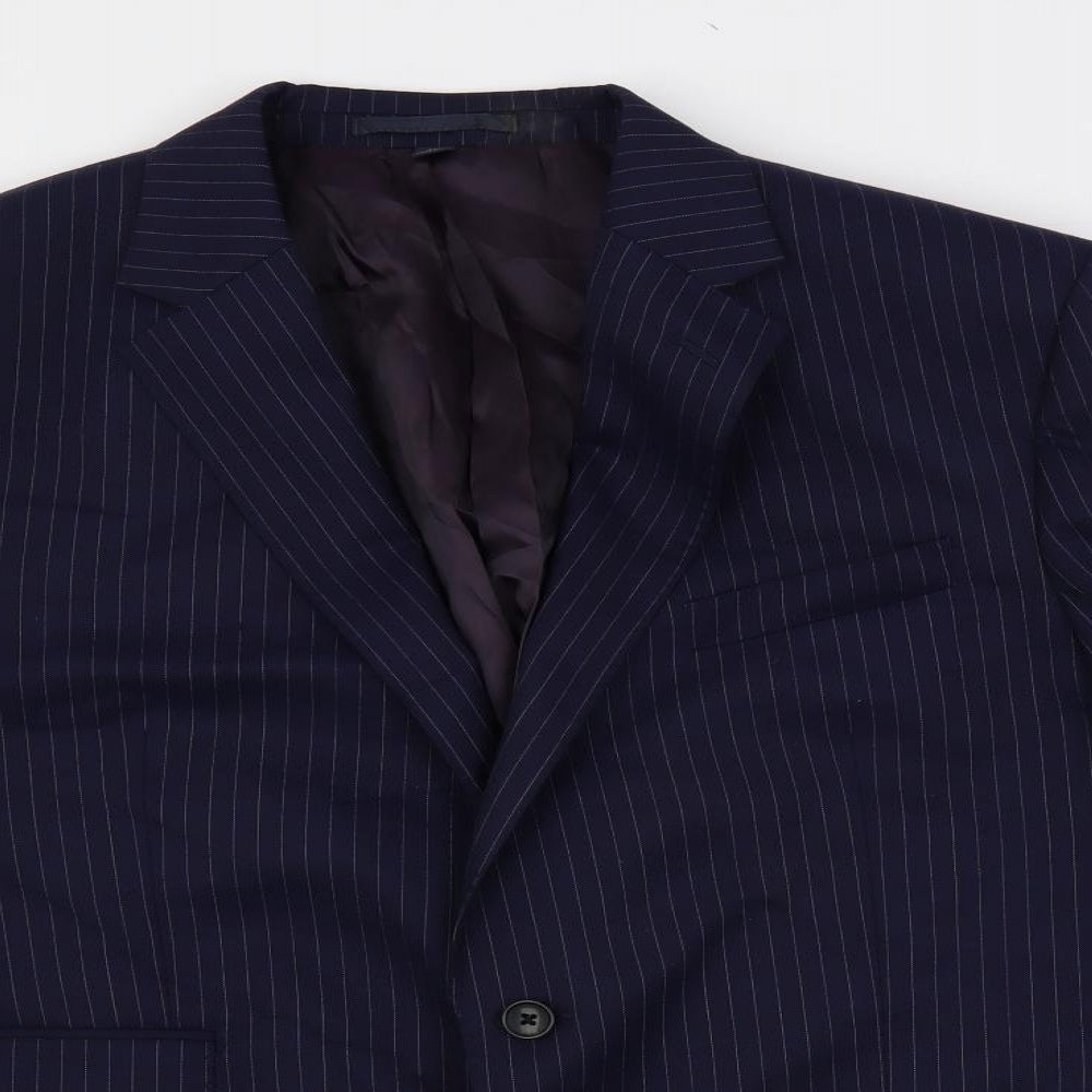 Mens UK Size 44 Marks and Spencer Regular Blue Suit Jacket