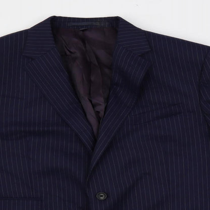 Mens UK Size 44 Marks and Spencer Regular Blue Suit Jacket