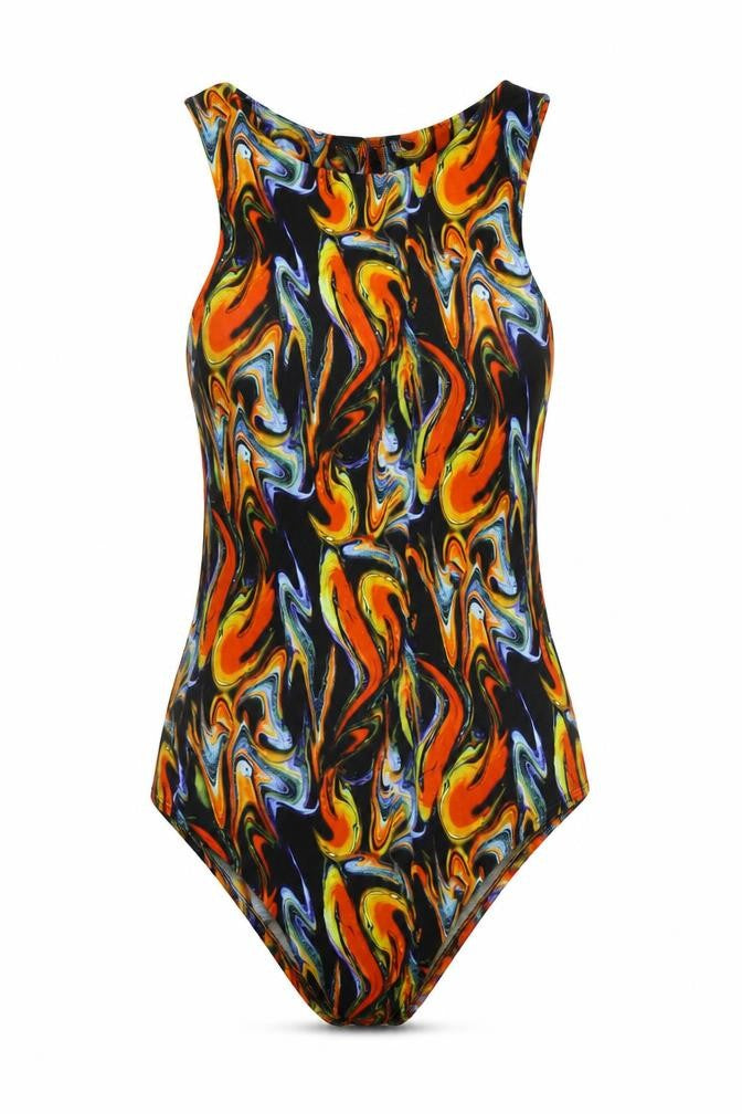 Womens UK Size 8 PRETTYLITTLETHING One-Piece Multicoloured Bodysuit