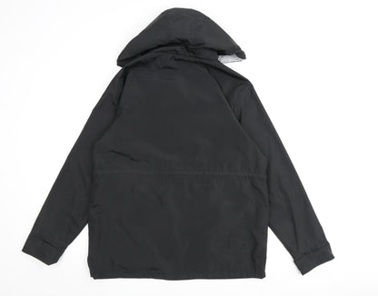 Beedee Womens Black Rain Coat Coat Size M Zip