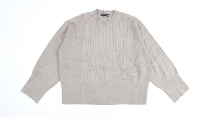 Womens UK Size L Marks and Spencer Beige Pullover Jumper