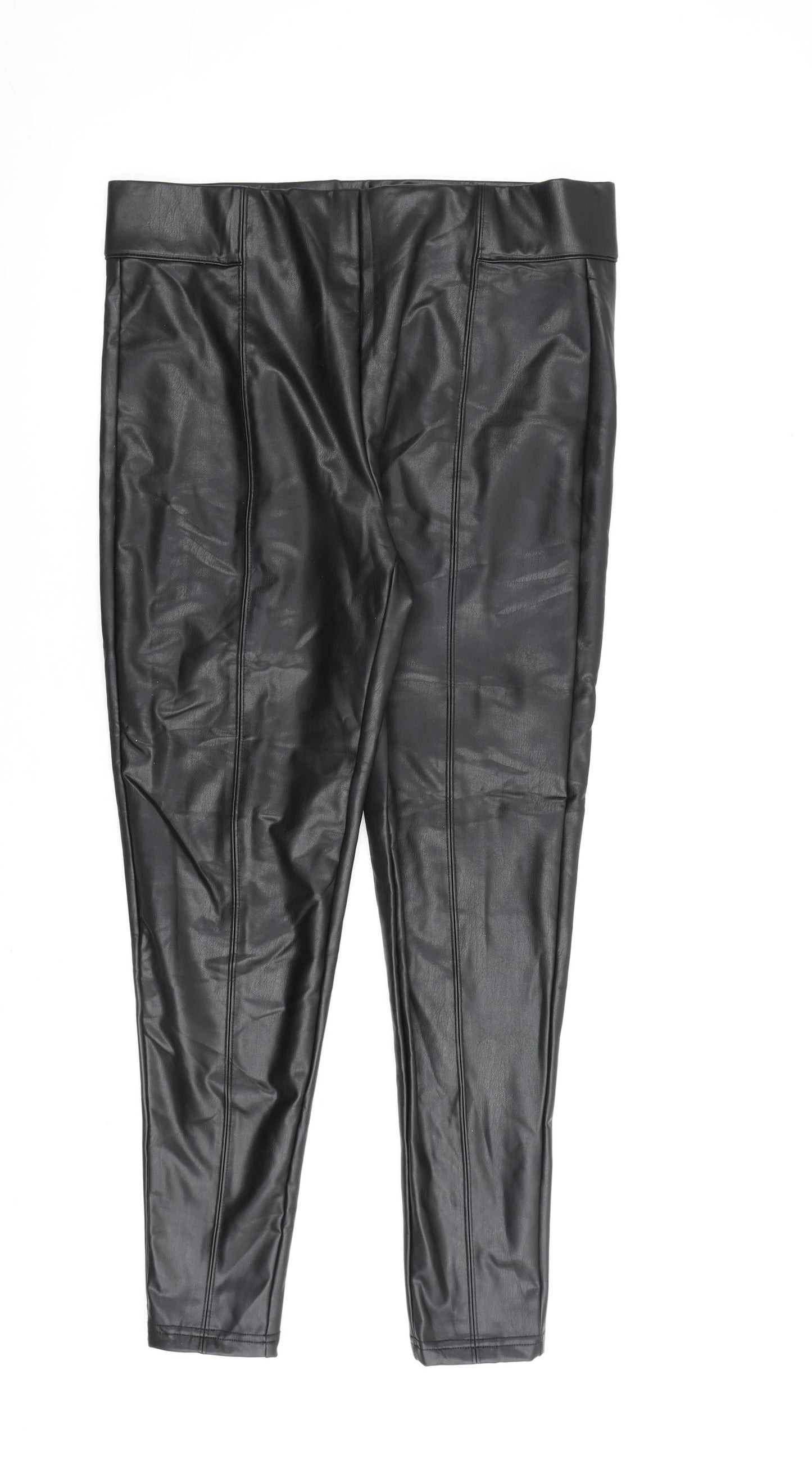 Womens UK Size 14 Marks and Spencer Regular Fit  Black Trousers