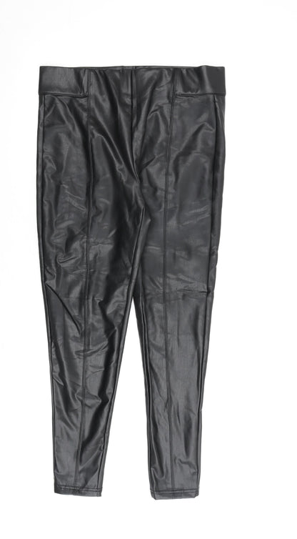 Womens UK Size 14 Marks and Spencer Regular Fit  Black Trousers