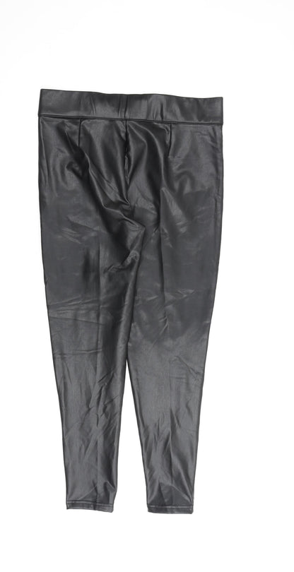 Womens UK Size 14 Marks and Spencer Regular Fit  Black Trousers