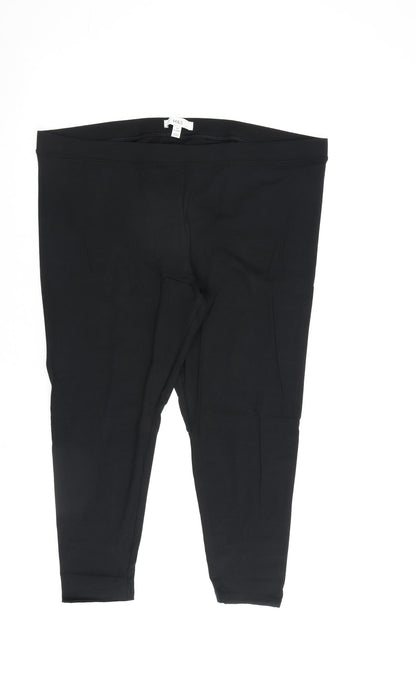 Womens UK Size 20 Marks and Spencer  Capri Black Leggings