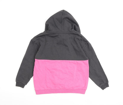 H&M Girls Multicoloured Cotton Pullover Hoodie Size 9-10 Years Pullover