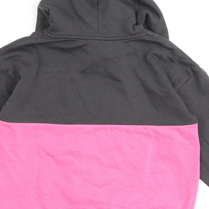 H&M Girls Multicoloured Cotton Pullover Hoodie Size 9-10 Years Pullover