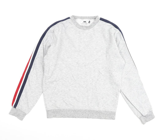 Topman Mens Grey Cotton Pullover Sweatshirt Size XS - 2xs