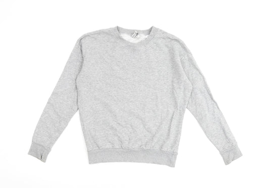H&M Womens Grey Cotton Pullover Sweatshirt Size XS Pullover