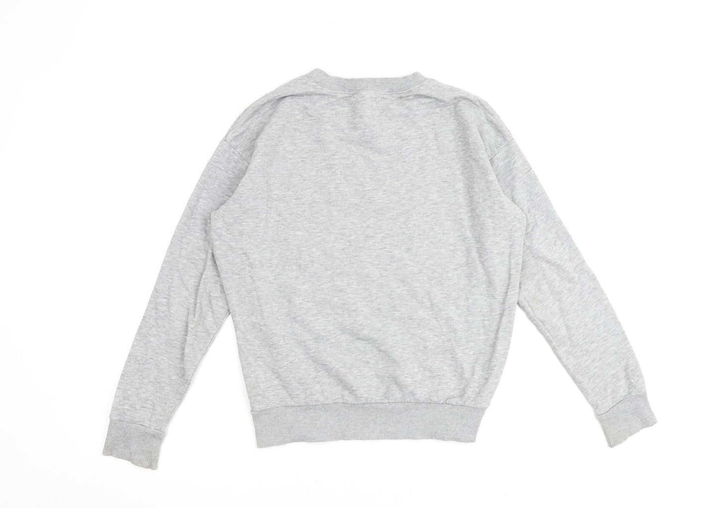 H&M Womens Grey Cotton Pullover Sweatshirt Size XS Pullover