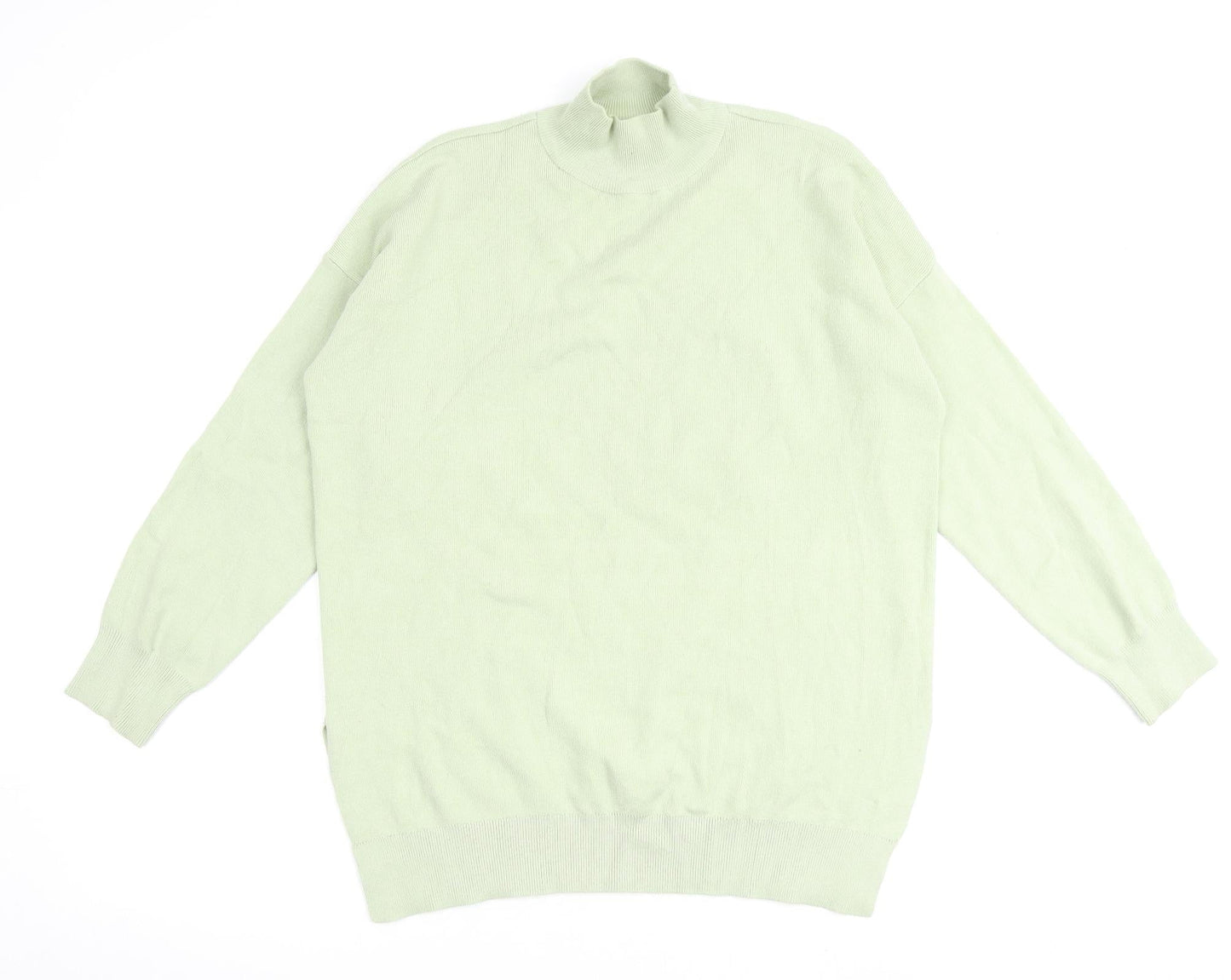 Womens UK Size S Stradivarius Green Pullover Jumper