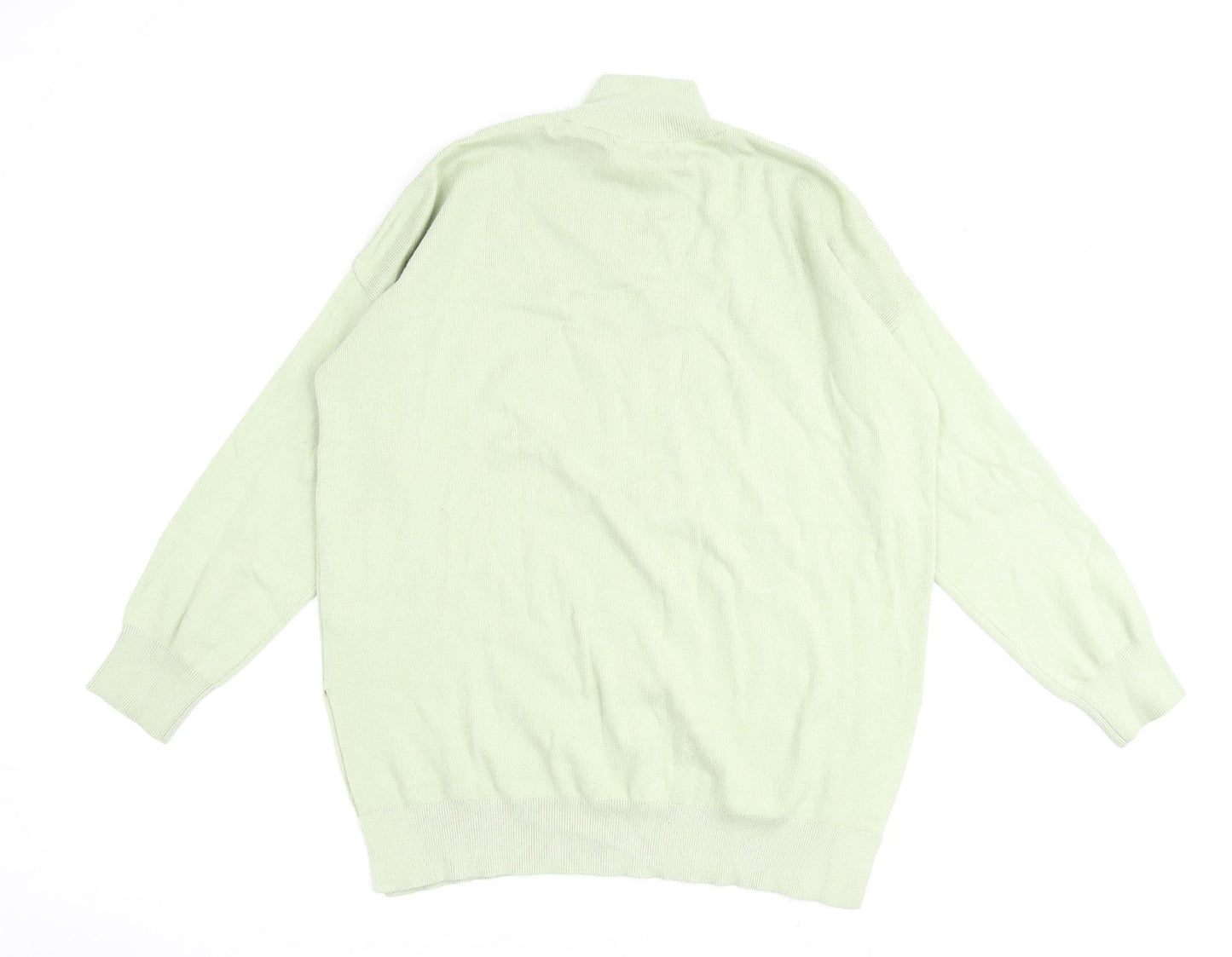 Womens UK Size S Stradivarius Green Pullover Jumper