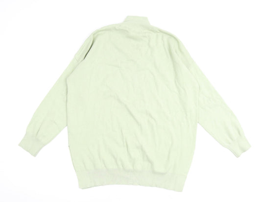 Womens UK Size S Stradivarius Green Pullover Jumper