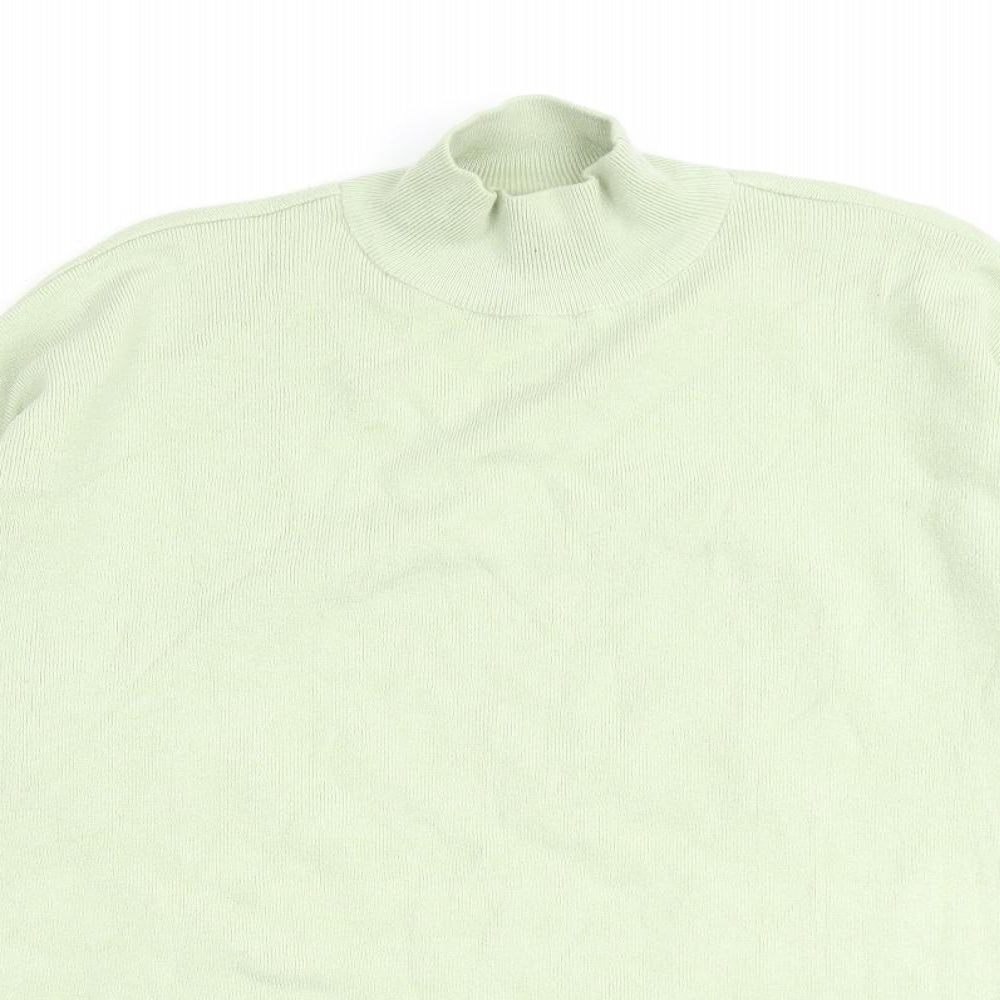 Womens UK Size S Stradivarius Green Pullover Jumper