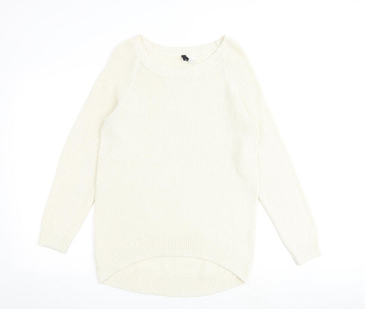 Womens UK Size S H&M Ivory Pullover Jumper