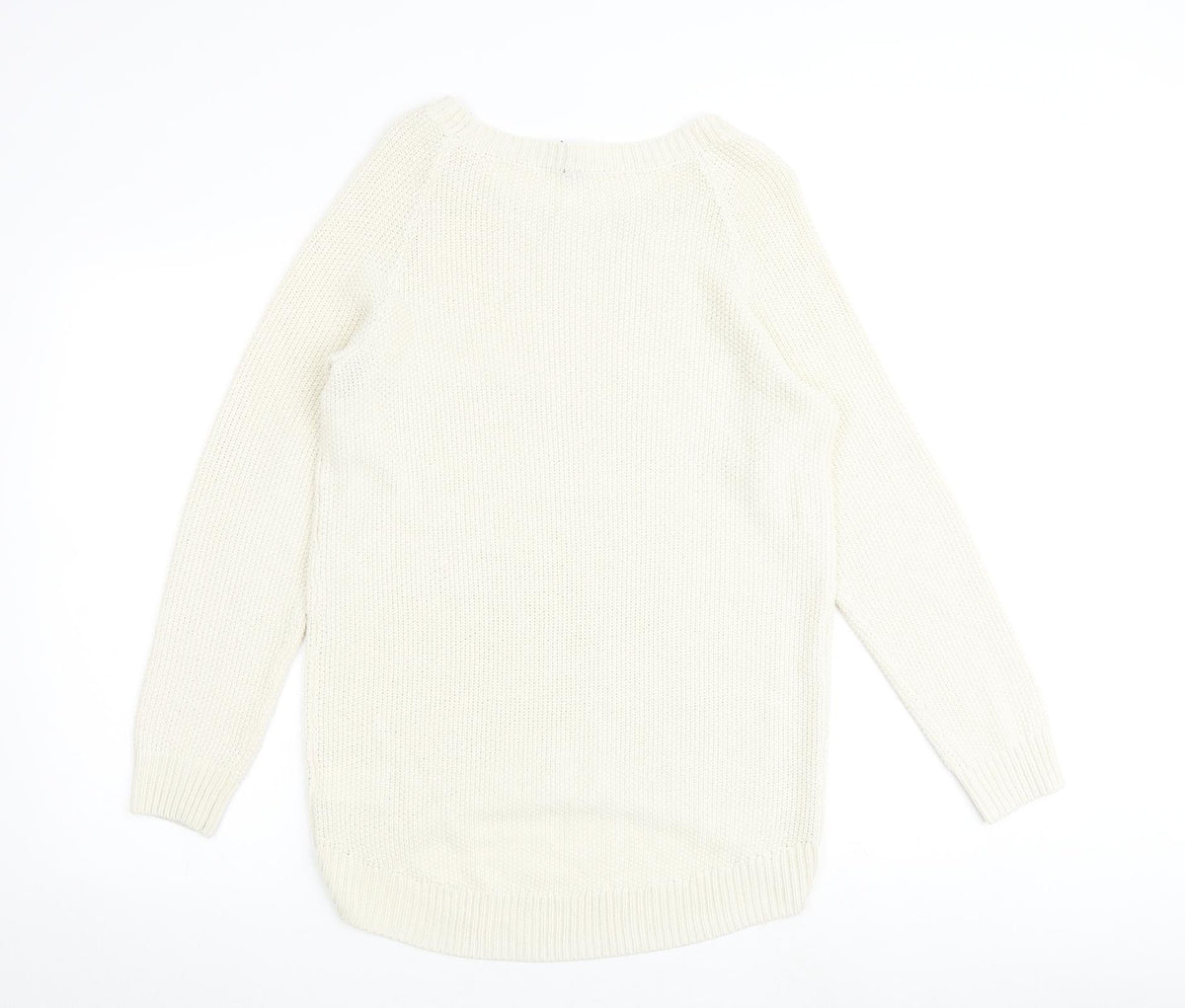 Womens UK Size S H&M Ivory Pullover Jumper
