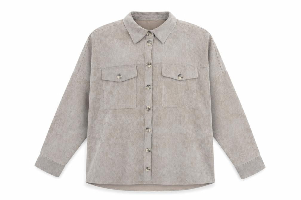 Stradivarius Womens Brown Cotton Basic Button-Up Size S Collared