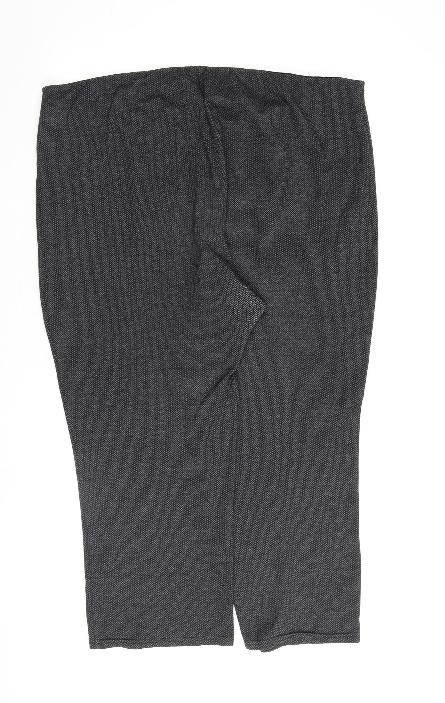 Bonmarché Womens Grey Polyester Trousers Size 24 L25 in Regular