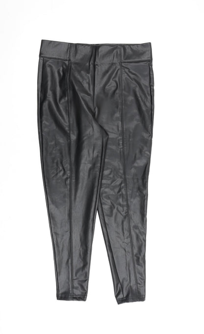 Womens UK Size 12 Marks and Spencer Regular Fit  Black Trousers