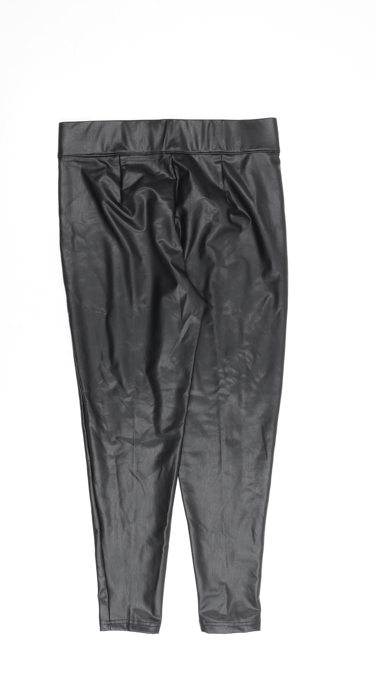 Womens UK Size 12 Marks and Spencer Regular Fit  Black Trousers