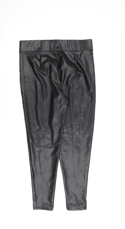 Womens UK Size 12 Marks and Spencer Regular Fit  Black Trousers