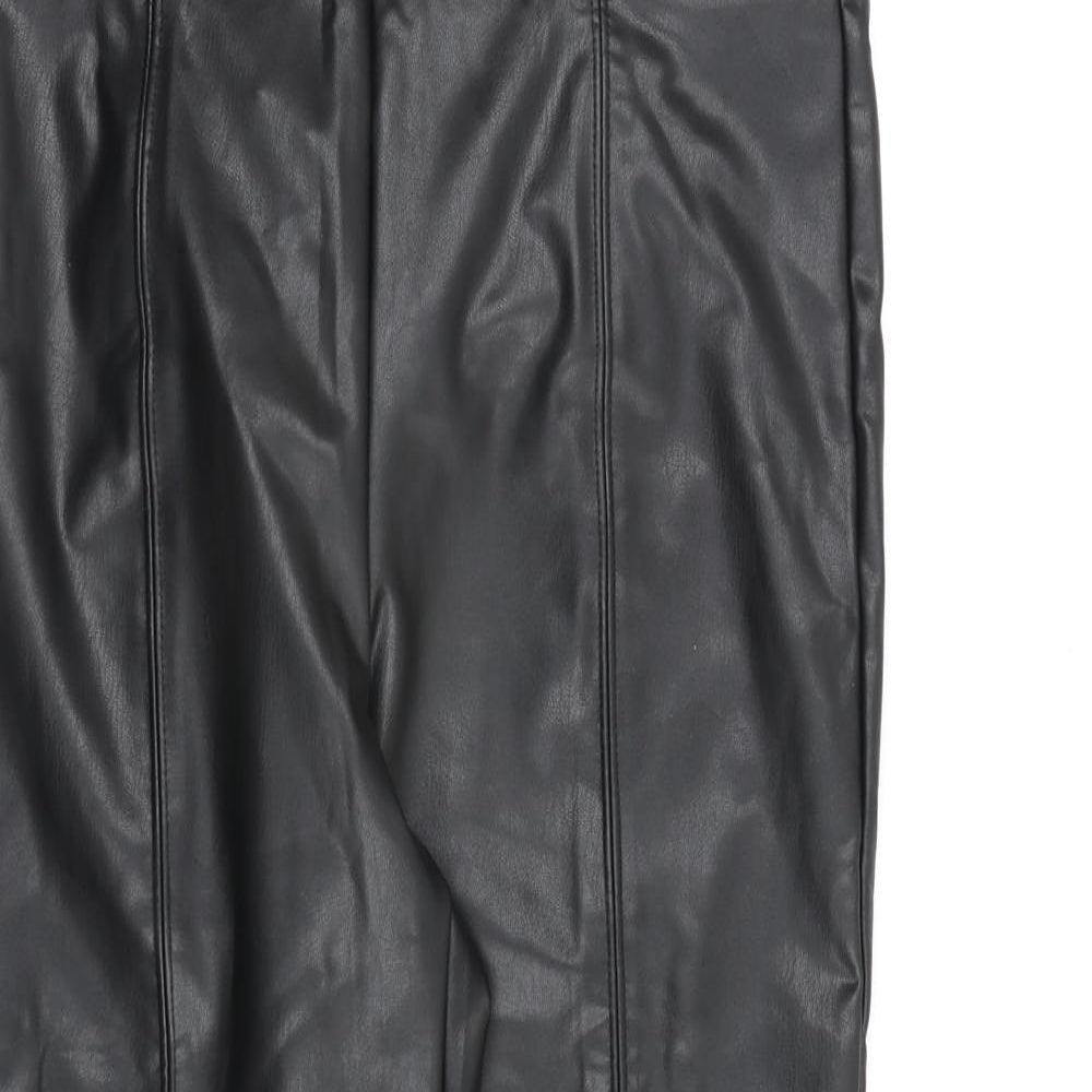 Womens UK Size 12 Marks and Spencer Regular Fit  Black Trousers