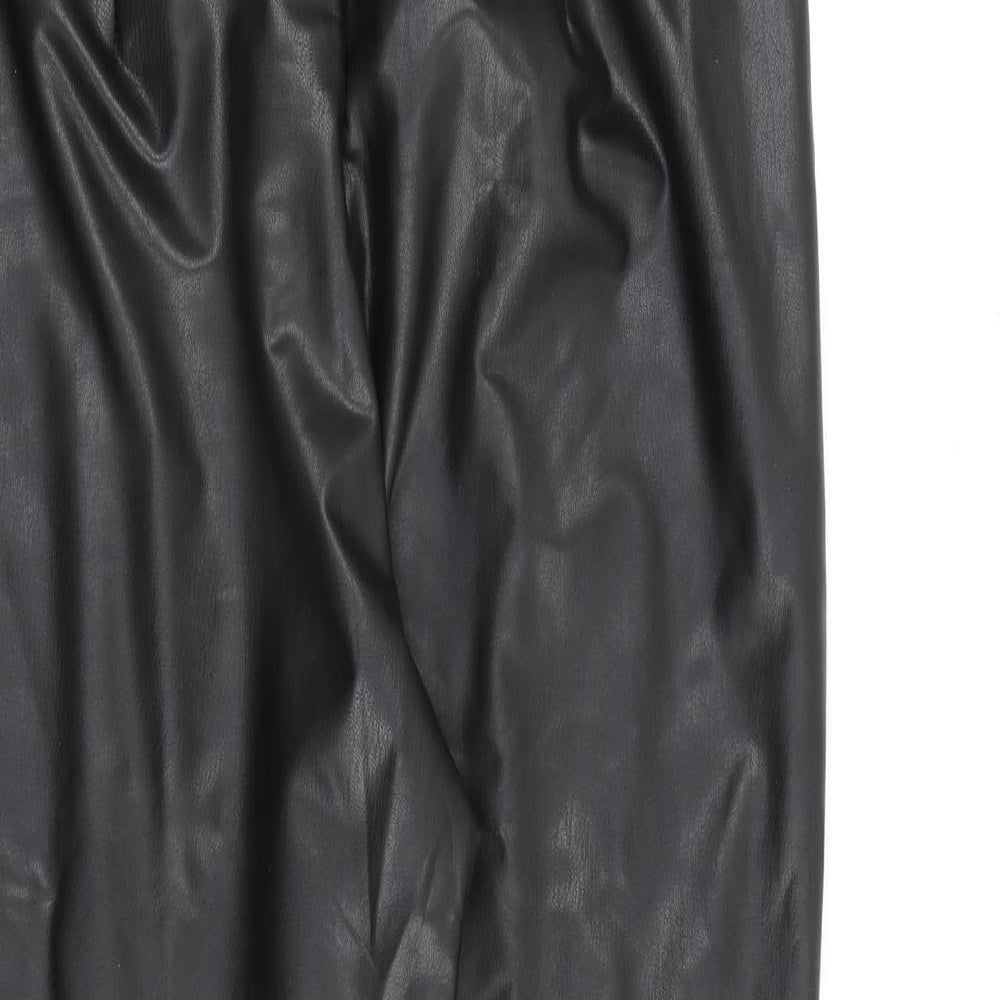 Womens UK Size 12 Marks and Spencer Regular Fit  Black Trousers