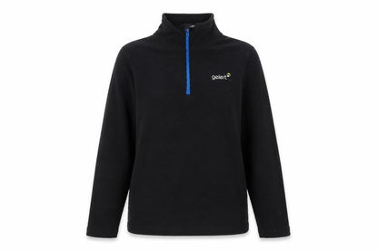 Glert Womens Black Polyester Pullover Sweatshirt Size XS Zip