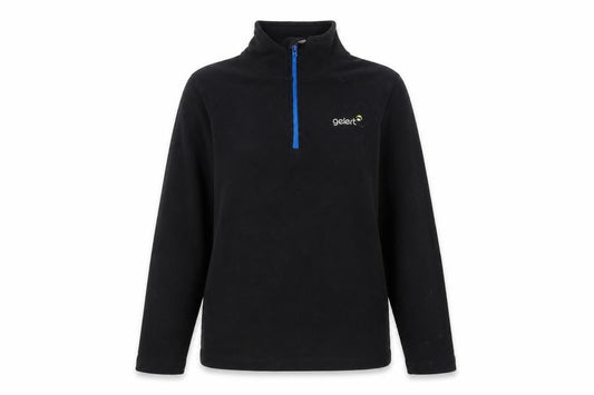 Glert Womens Black Polyester Pullover Sweatshirt Size XS Zip
