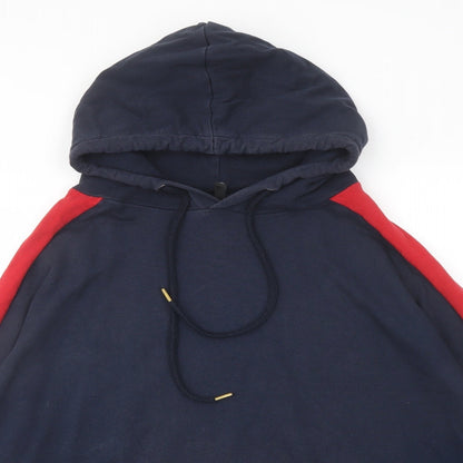 Mens UK Size L H&M Blue Pullover Hoodie